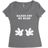 Hands off my Bump Women's Triblend Scoop T-shirt