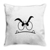 mad face Throw Pillow