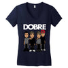 dobre twins dobre brother Women's V-Neck T-Shirt
