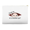 December Peeking Out Baby Girl Accessory Pouches
