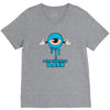monster eye blue V-Neck Tee