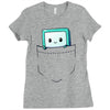 bmo pocket Ladies Fitted T-Shirt