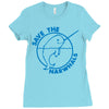 save the narwhales Ladies Fitted T-Shirt