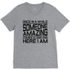 once in a while someone amazing comes along V-Neck Tee