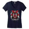 samurai mask of doom Women's V-Neck T-Shirt