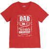 dad number one world's greatest V-Neck Tee
