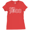 halloween boo Ladies Fitted T-Shirt