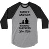 Father and Son Fishing Partners For Life 3/4 Sleeve Shirt