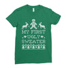 my first ugly sweater Ladies Fitted T-Shirt