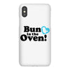 Bun in the Oven with Heart Baby Boy iPhoneX