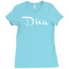 diva funny Ladies Fitted T-Shirt