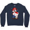 mario licking toad Crewneck Sweatshirt