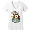 snore loops Women's V-Neck T-Shirt