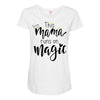 This Mama Runs on Magic Maternity Scoop Neck T-shirt