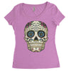 men's pura vida sugar skull Women's Triblend Scoop T-shirt