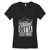 straight outta tilted towers Women's V-Neck T-Shirt