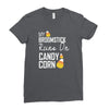 candy corn Ladies Fitted T-Shirt