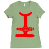 santa claus suit Ladies Fitted T-Shirt