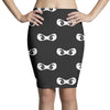 ninja mask eyes martial arts novelty Pencil Skirts