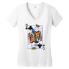 catdog playing card Women's V-Neck T-Shirt