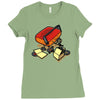 record eater Ladies Fitted T-Shirt