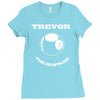 piscine t shirt personnalis&eacute; votre nom 8 ball arnaqueur Ladies Fitted T-Shirt
