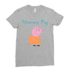 peppa pig mommy pig Ladies Fitted T-Shirt