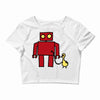 bird powered robot Crop Top