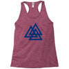 valknutr knoten der gefallenen odin nordisch symbol aspekte wotan Racerback Tank