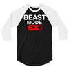 beast mode activated 3/4 Sleeve Shirt
