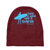 surf board surfer australia save a wave ride a surfer ocean Baby Beanies