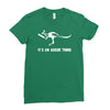 cricket it's an aussie thing Ladies Fitted T-Shirt