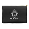 Legends Are Born In October Accessory Pouches