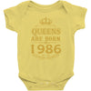 queens are born in 1986 Baby Bodysuit