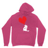 bird love heart animal graph note music party pop art gift Hoodie