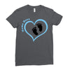 Baby Boy with Heart Any Name Customized Ladies Fitted T-Shirt