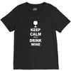 keep calm and drink wine V-Neck Tee