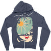 fox roaming around ii Zipper Hoodie