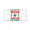 all i want for christmas is wine and adam levine License Plate