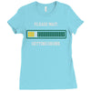 please wait. getting drunk. Ladies Fitted T-Shirt