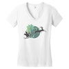 tropical santa Women's V-Neck T-Shirt