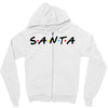 santa of the friends parody Zipper Hoodie