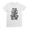 Fight Alone Avengers Ladies Fitted T-Shirt