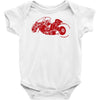 akira inspired bike motorbike Baby Onesie