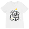 camp fire V-Neck Tee