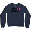 Bun in the Oven with Heart Baby Girl Crewneck Sweatshirt
