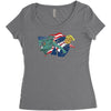 nasty woman vs trump Women's Triblend Scoop T-shirt