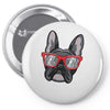 frenchie hipster Pin-back button