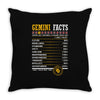 Gemini Facts Servings Per Container Throw Pillow