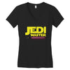Jedi Master - Jedi In Training Family Matching Women's V-Neck T-Shirt